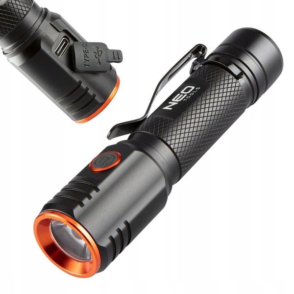 Latarka akumulatorowa USB C 2000 lm CHN LED 99-067 zdjęcie 2