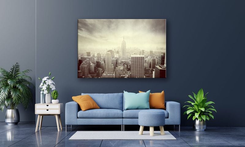 OBRAZ NA PŁÓTNIE 129 Miasto 40x30cm zdjęcie 4