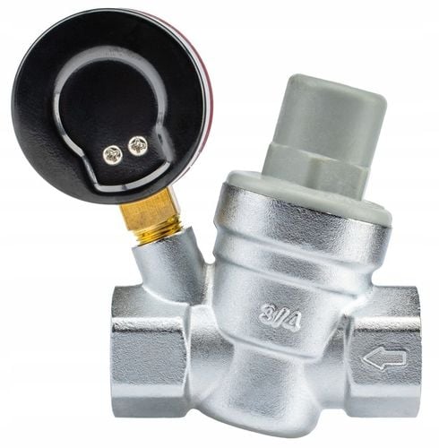 REDUKTOR CIŚNIENIA WODY Z MANOMETREM 3/4'' DN20 REGULATOR 1,5-6,5 BAR na Arena.pl