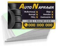 Wizytówki reklamowe 200 szt różne wzory AUTO NAPRAWA