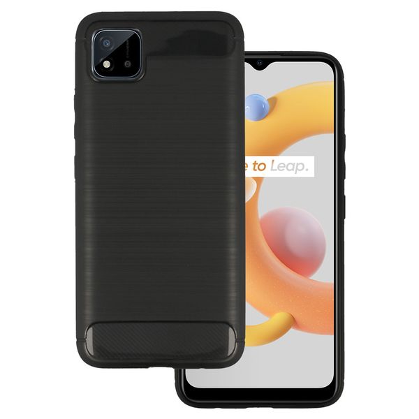 Back Case CARBON do REALME C11 2020/C20 Czarny zdjęcie 1
