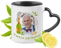 Korwin Nowa Nadzieja Kubek Czarny Z Uszkiem W Kształcie Serca Na Prezent