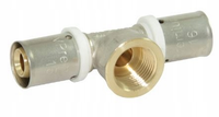 TRÓJNIK Z GWINTEM PEX PERT ALUPEX ZAPRAS Ø 25 x 1" x 25 GW SZCZĘKI TYPU U