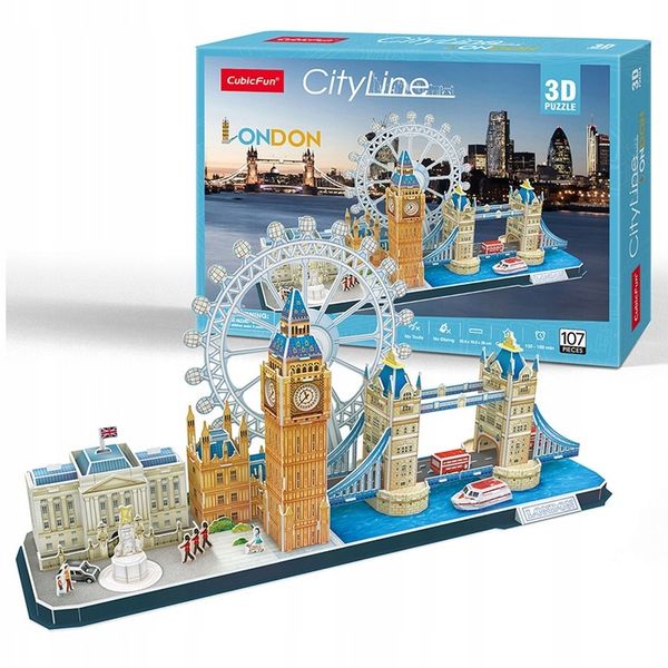 CUBIC FUN Cubic Fun Puzzle 3D City Line London zdjęcie 1