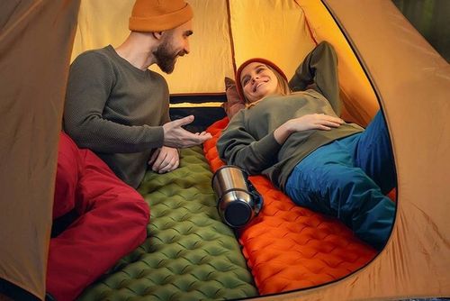 Mata Łóżko Turystyczne Dmuchany Materac Do Spania Gruby 200x60x10 cm Lekki na Arena.pl