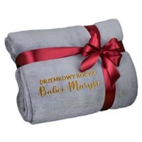 Koc z Haftem dla Babci 160x200 Mikrofibra Prezent na Dzień Babci