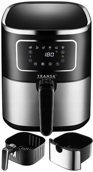 FRYTKOWNICA BEZTŁUSZCZOWA INOX TIMER 6 PROGRAMÓW XXL TRANSA 5L 1700W zdjęcie 1