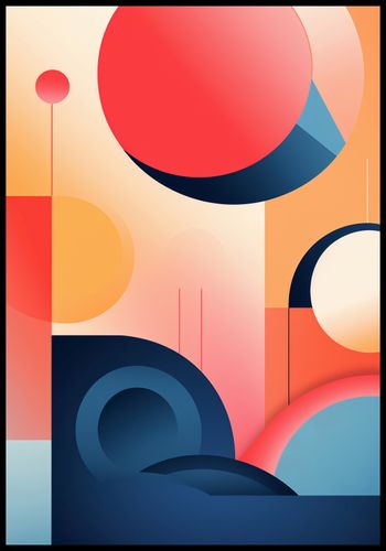 Plakat 68x98cm Geometryczne Marzenia na Arena.pl