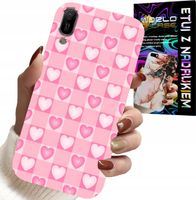 ETUI DO HUAWEI Y6 2019 - SERCA KRATKA RÓŻOWA OBUDOWA CASE + SZKŁO