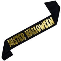 Szarfa Mister Halloween - złoty nadruk