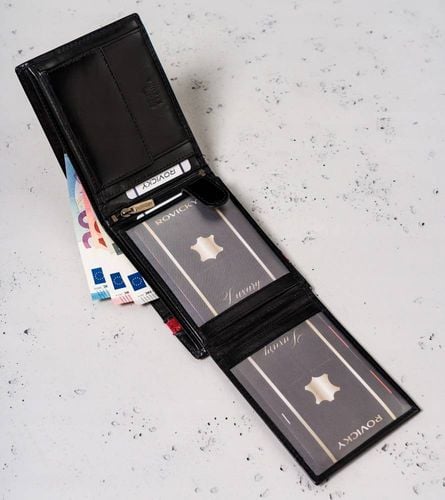 skórzany portfel męski w orientacji poziomej — peterson na Arena.pl