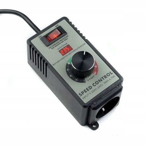 Regulator obrotów silnika mocy napięcia w obudowie z gniazdkiem 2400W 230V na Arena.pl