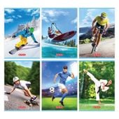 zeszyt a5/16k 2-linie kolor sport 2840 a'10
