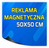 REKLAMA MAGNETYCZNA magnes na samochód auto 50x50 Magnesy reklamowe