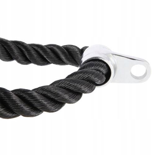 Uchwyt do wyciągu sznur podwójny KOŃCE GUMOWANE gruby splot nylonowy HMS na Arena.pl