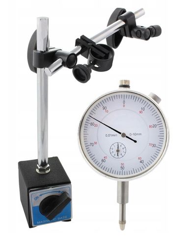 CZUJNIK ZEGAROWY STATYW MAGNETYCZNY 0-10 KOŃCÓWKI na Arena.pl