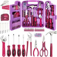 ZESTAW RÓŻOWYCH NARZĘDZI DLA SAMODZIELNYCH KOBIET 135 ELEMENTÓW NA PREZENT