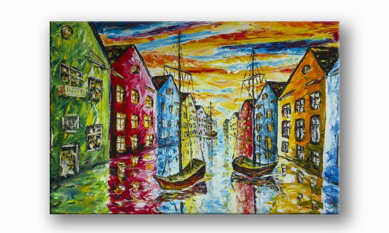 OBRAZ NA PŁÓTNIE 106 Wenecja 30x20cm zdjęcie 2