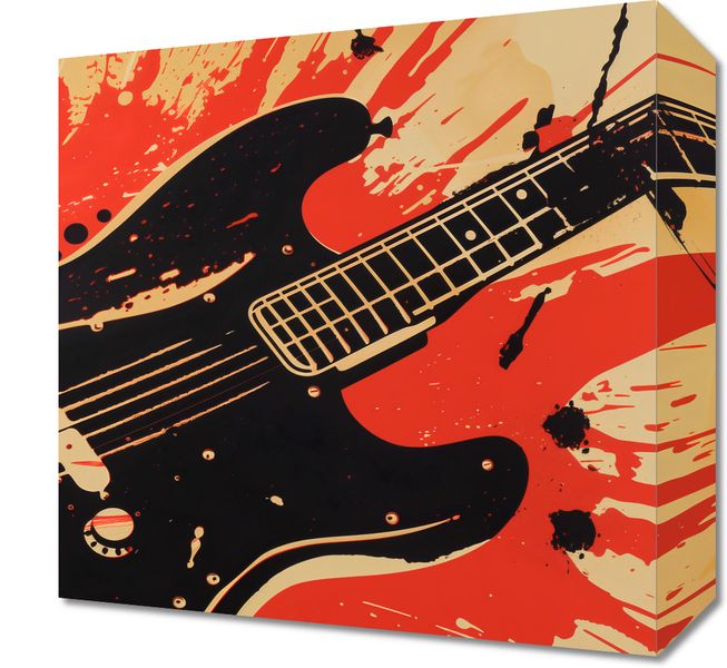 Obraz 30x30cm Gitara Elektryczna zdjęcie 1