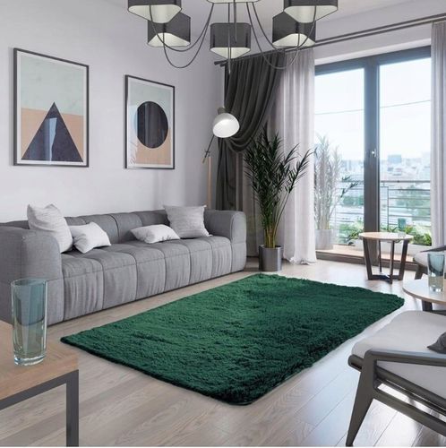 Pluszowy Dywan Shaggy Puszysty Do Salonu Miękki 160x230 Prostokąt Futrzany na Arena.pl