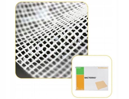Opatrunek parafinowy z chlorhexydyną Smith&Nephew Bactigras 10x10cm 10 szt. na Arena.pl