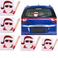 ŚWIĄTECZNE DEKORACJE NA SAMOCHÓD NAKLEJEK NA WYCIERACZKI ŚWIĘGO MIKOŁAJA