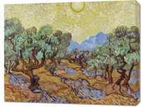 Obraz 90x70cm Olive Trees, Van Gogh Vintage do Salonu