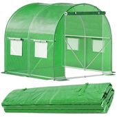 Folia na tunel ogrodowy 2x2x2 m zapasowe poszycie na szklarnię UV-4 140gs/m zielone