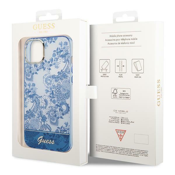 Etui Guess do iPhone 15 Plus, iPhone 14 Plus, Niebieski zdjęcie 8