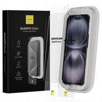 SZKŁO HARTOWANE DO IPHONE 15 / 16 SZYBKA Z APLIKATOREM QUICKFIT - 2 SZTUKI