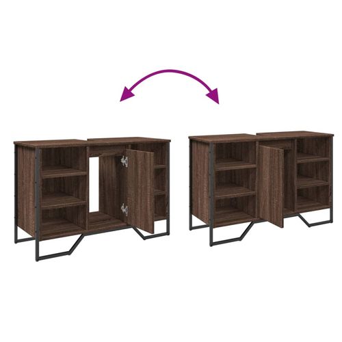 Szafka pod umywalkę, brązowy dąb, 91x35x60 cm na Arena.pl