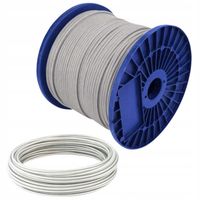 Lina Stalowa PCV 4mm 50 mb Ocynkowana Linka w Osłonie Ocynk Lina Otulina