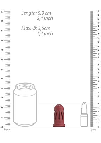 model 28 - ultra soft silicone chastity cage - red na Arena.pl