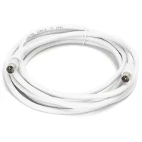 Kabel telewizyjny RG6U z męsko-męskimi złączami i akcesoriami w zestawie 3 sztuki