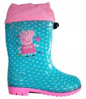 Kalosze dziecięce gumiaki gumowce Świnka Peppa brokatowe 29/30