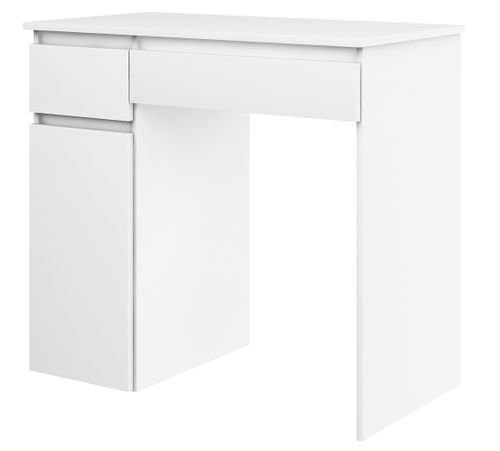 biurko MEGAN A BIAŁE szkolne dla dziecka z szafką uniwersalne na Arena.pl