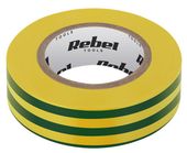 TAŚMA IZOLACYJNA KLEJĄCA REBEL (0,13 MM X 19 MM X 10 YD) ŻÓŁTO-ZIELONA