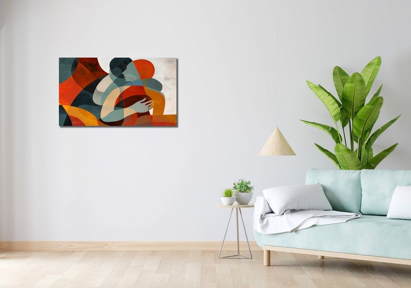 Obraz 90x50cm Wtop Się We Mnie zdjęcie 2