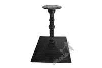 NOGA STOŁU G04 - NISKA Z TALERZEM KWADRATOWA STOPNIOWANA PODSTAWA STÓŁ ŻELIWNA