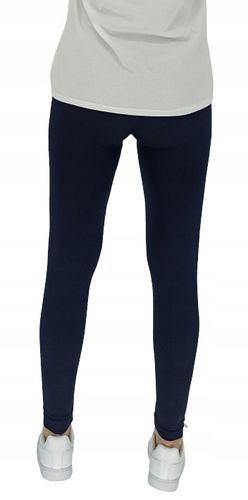 LEGINSY damskie GRANATOWY OCIEPLANE BEZSZWOWE na Arena.pl