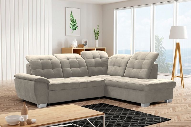 Nowoczesny Narożnik LOTTA - VENTE - NERO zdjęcie 3