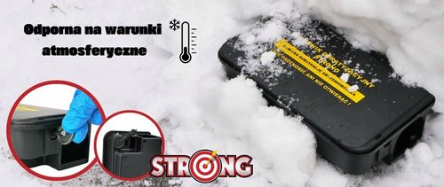 4X DUŻY KARMNIK NA TRUTKĘ STACJA DERTYZACYJNA NA MYSZY SZCZURY Z NADRUKIEM na Arena.pl