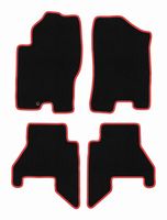 Dywaniki welurowe CARLUX-RED do Nissan Pathfinder 2005-2010 czarne
