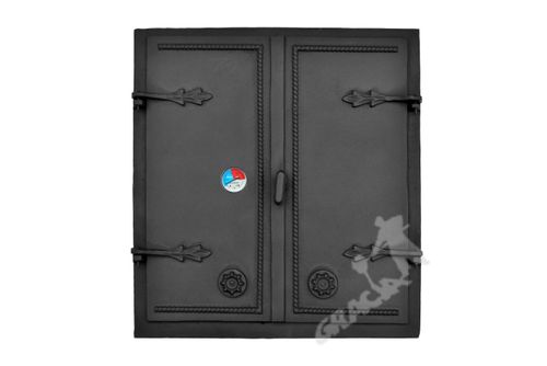 DRZWI B05 - 70X65 CM + TERMOMETR 0-250°C ŻELIWNE DO WĘDZARNI CHLEBOWE na Arena.pl