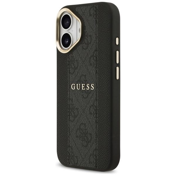 Etui Guess 4G Stripe MagSafe do iPhone 17 czarny zdjęcie 2