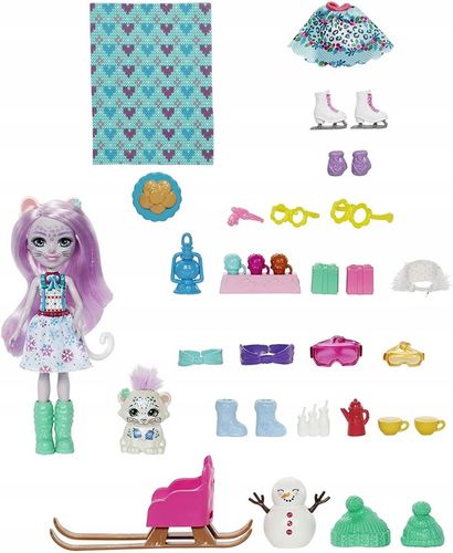 ENCHANTIMALS KALENDARZ ADWENTOWY 24 niespodzianki w tym lalka Enchantimals na Arena.pl