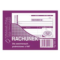 DRUK 234-5 RACHUNEK DLA ZWOLNIONYCH PODMIOTOWO Z VAT 5906858001938