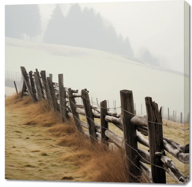 Obraz 100x100cm Spowity Mgłą zdjęcie 1