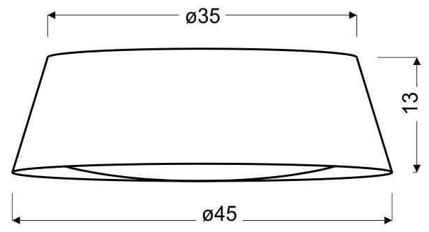 River plafon 45 16W LED 6500 K z abażurem zdjęcie 3