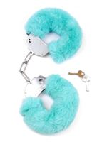 kajdanki fetish b   series  furry cuffs blue